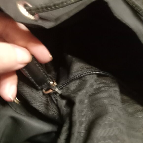 Vintage Prada Black Small Re-Nylon Backpack main image 4